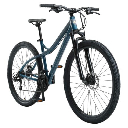 Bikestar Hardtail Alu Mountainbike Shimano 21 Gang Schaltung, Scheibenbremse 29 Zoll Reifen | 18 Zoll Rahmen | Blau & Grau